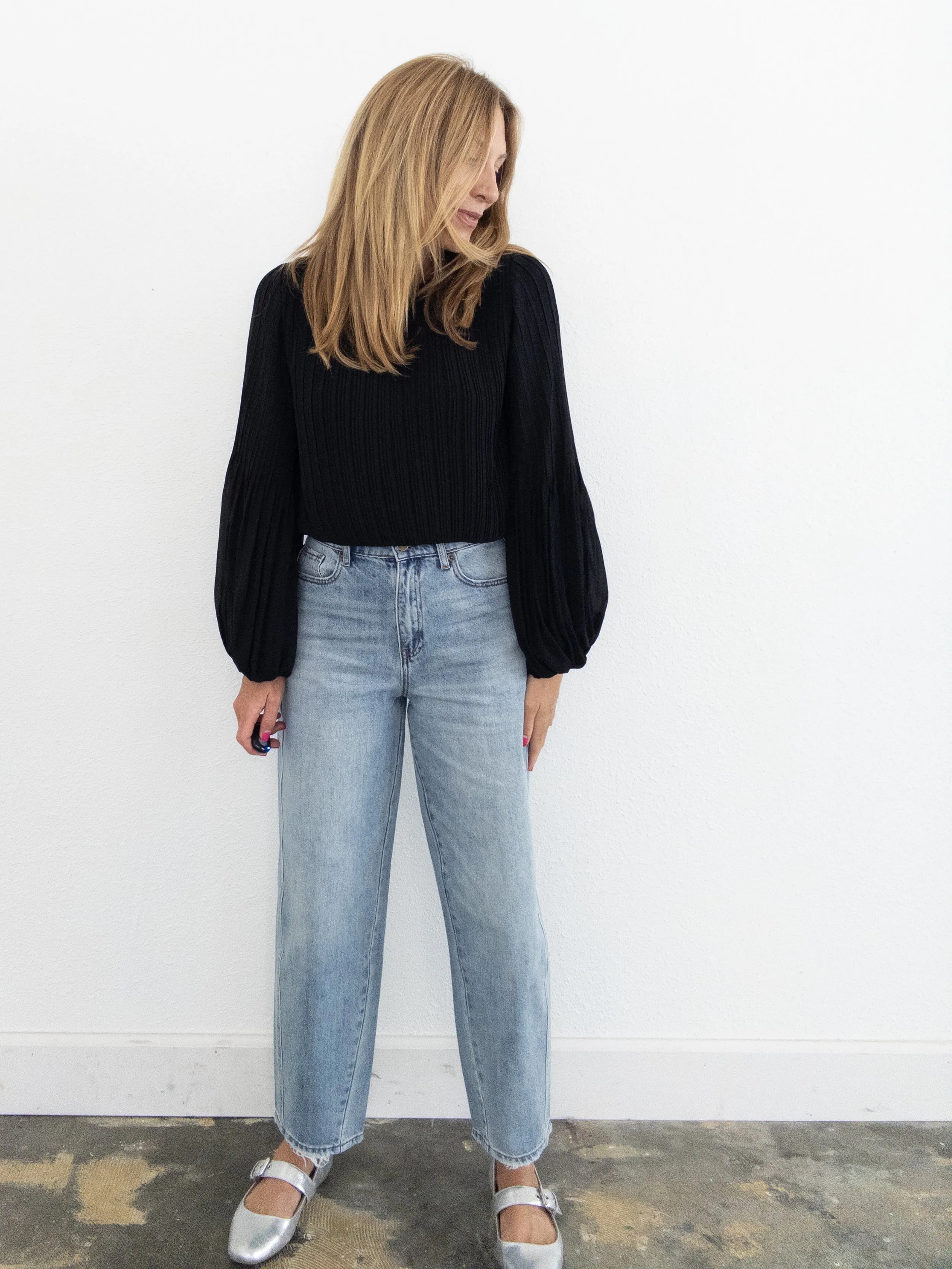 Move Along Barrel Denim Pants