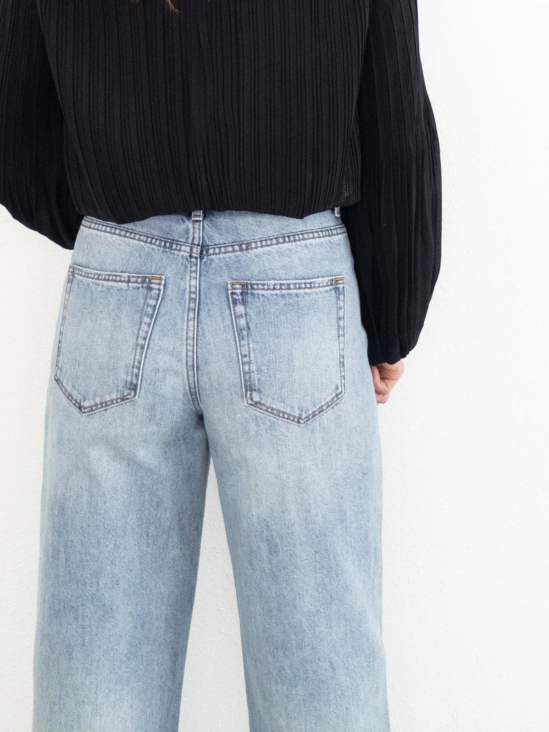 Move Along Barrel Denim Pants