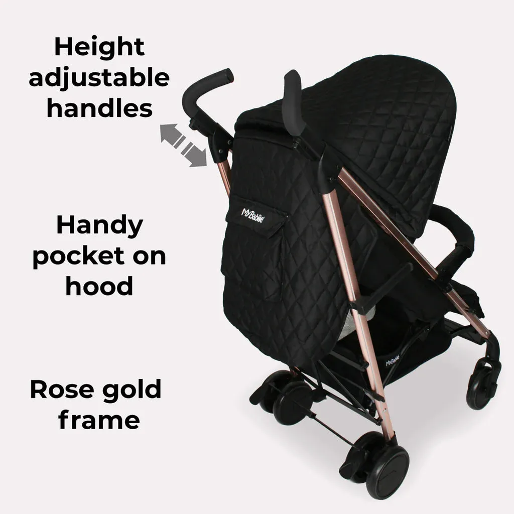 My Babiie MB51 Stroller - Quilted Black