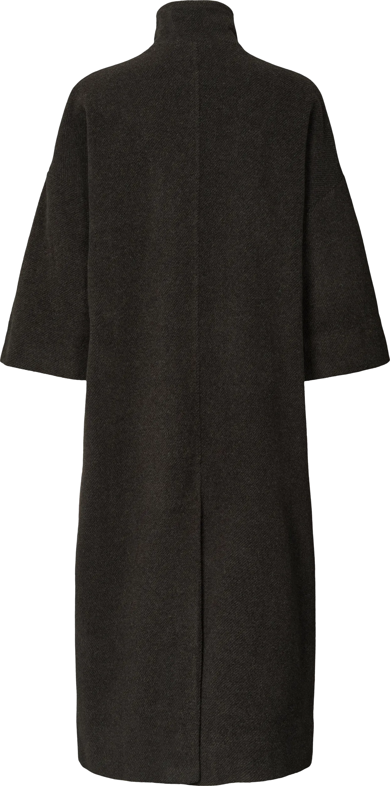 Nete Coat - Mulch/ Ecru Herringbone