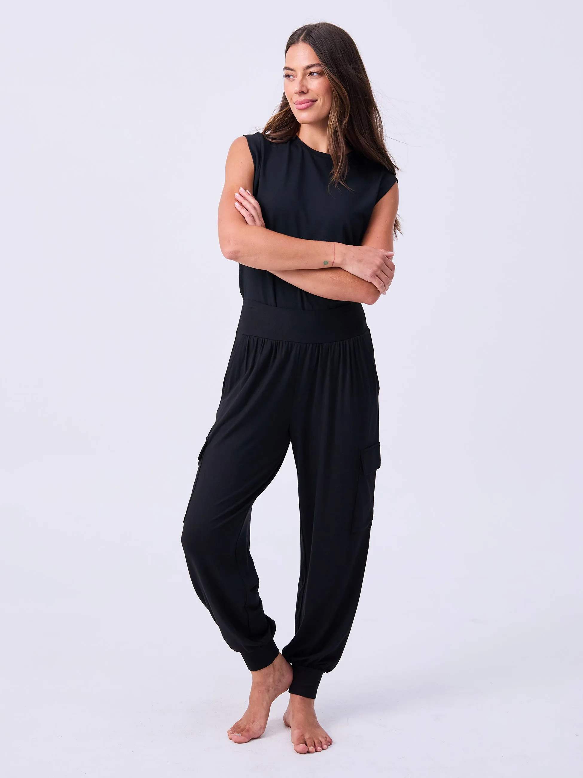 Nomad Cargo Pocket Pant - Black
