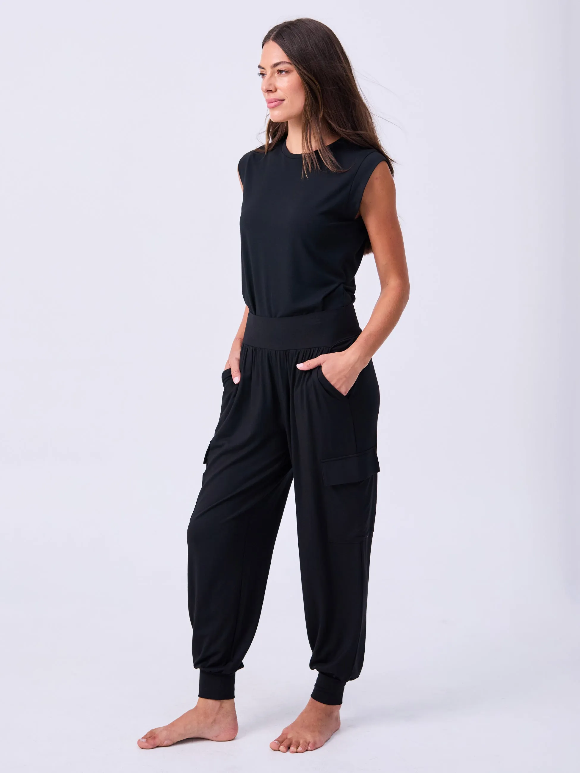 Nomad Cargo Pocket Pant - Black