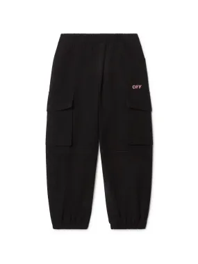 OFF WHITE Off Stamp Clear Cargo Pant Kids Apparel