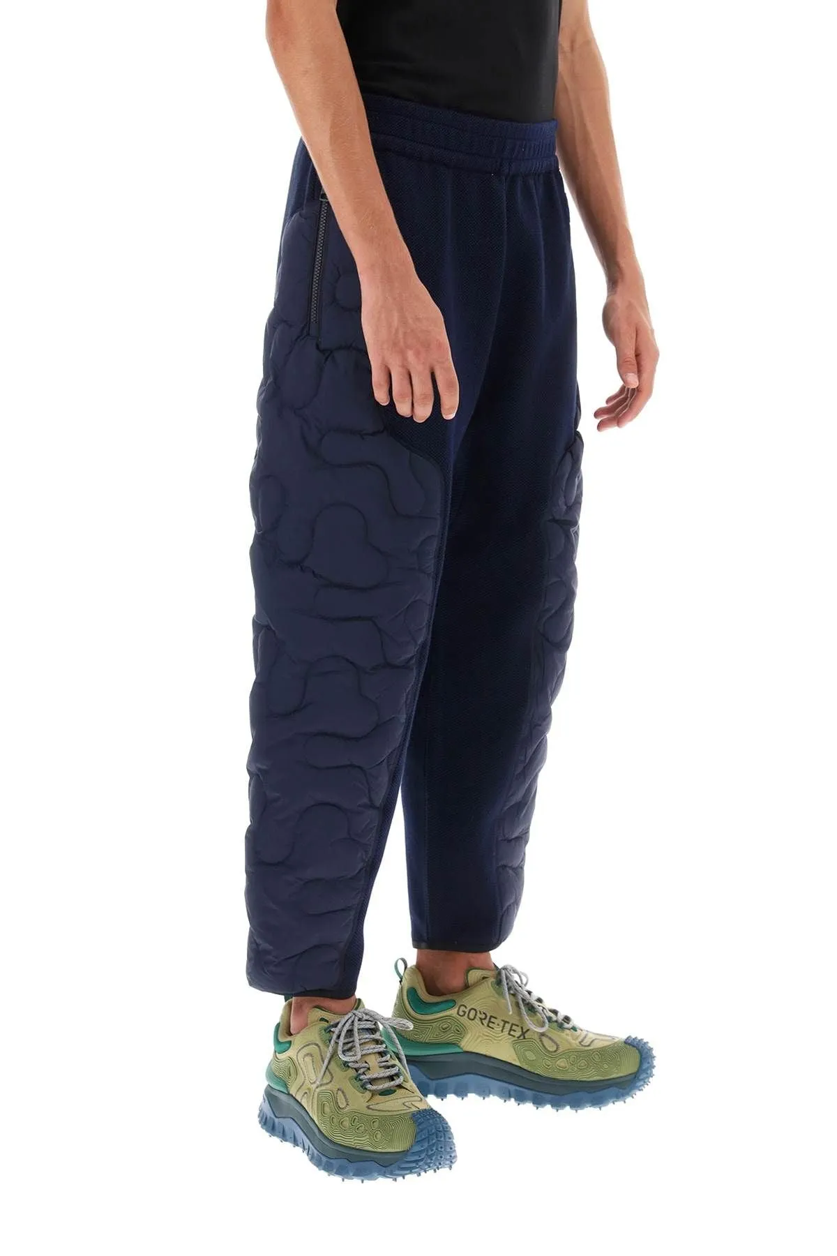 Pantalon Moncler X Salehe Bembury Padded Quilted Pants - Bleu - Femme