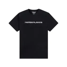 Paper Planes Diamond and Stripes Tee (Black)