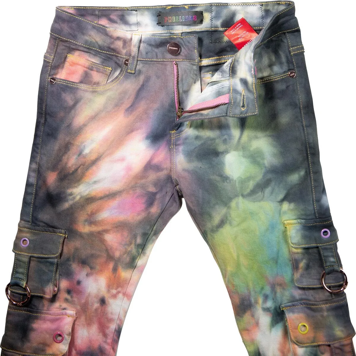 Pheelings-Auhl Aologne Cargo Pants-Multi Tie Dye