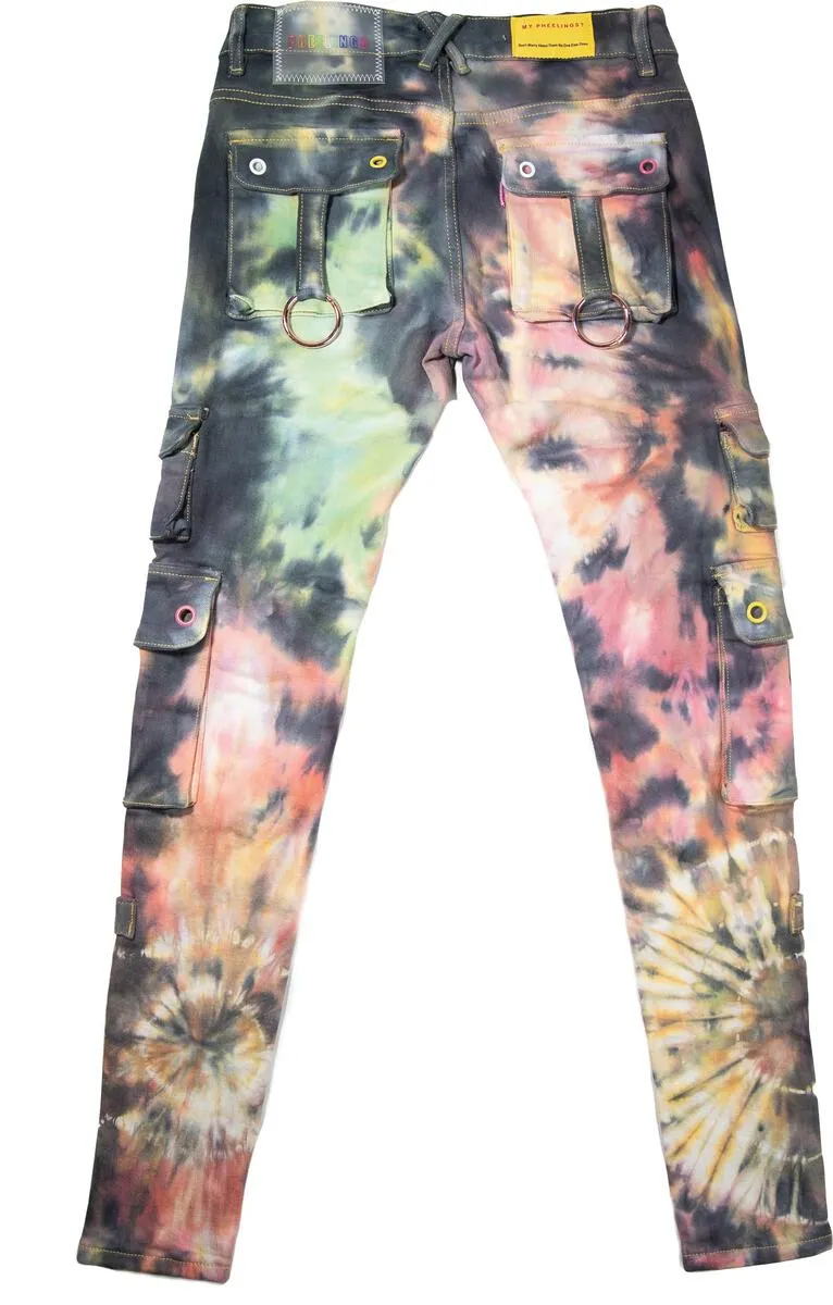 Pheelings-Auhl Aologne Cargo Pants-Multi Tie Dye