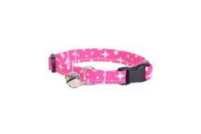 Pink Stars & Dots Cat Collar
