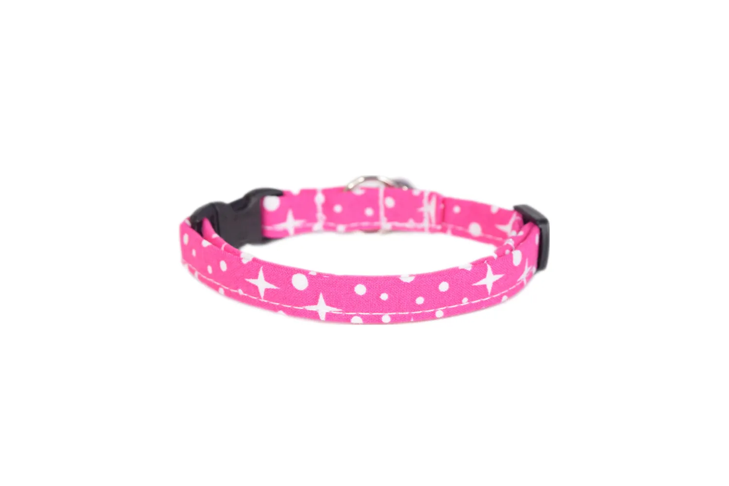 Pink Stars & Dots Cat Collar