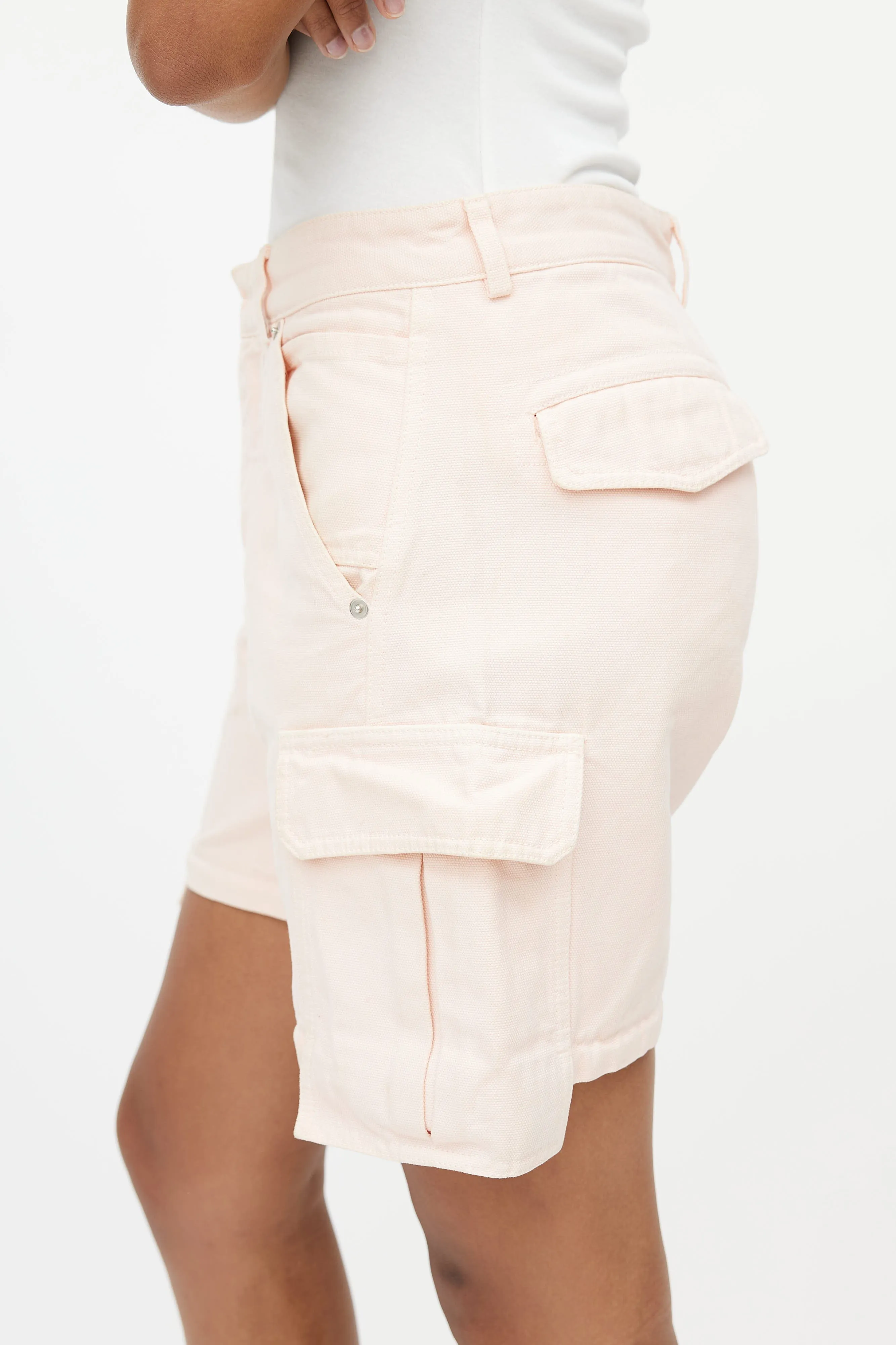 Pink Zip Off Cargo Pant