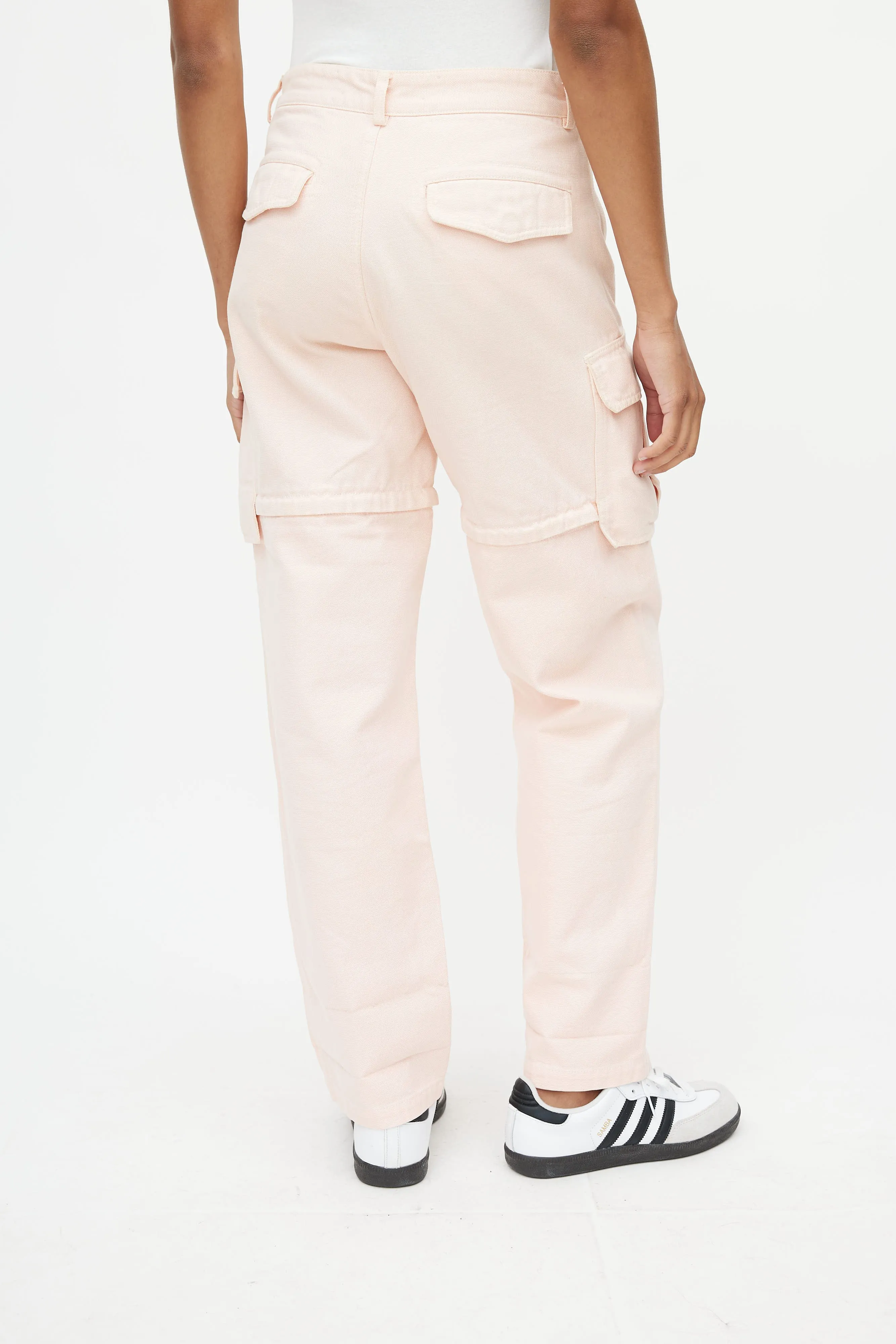 Pink Zip Off Cargo Pant