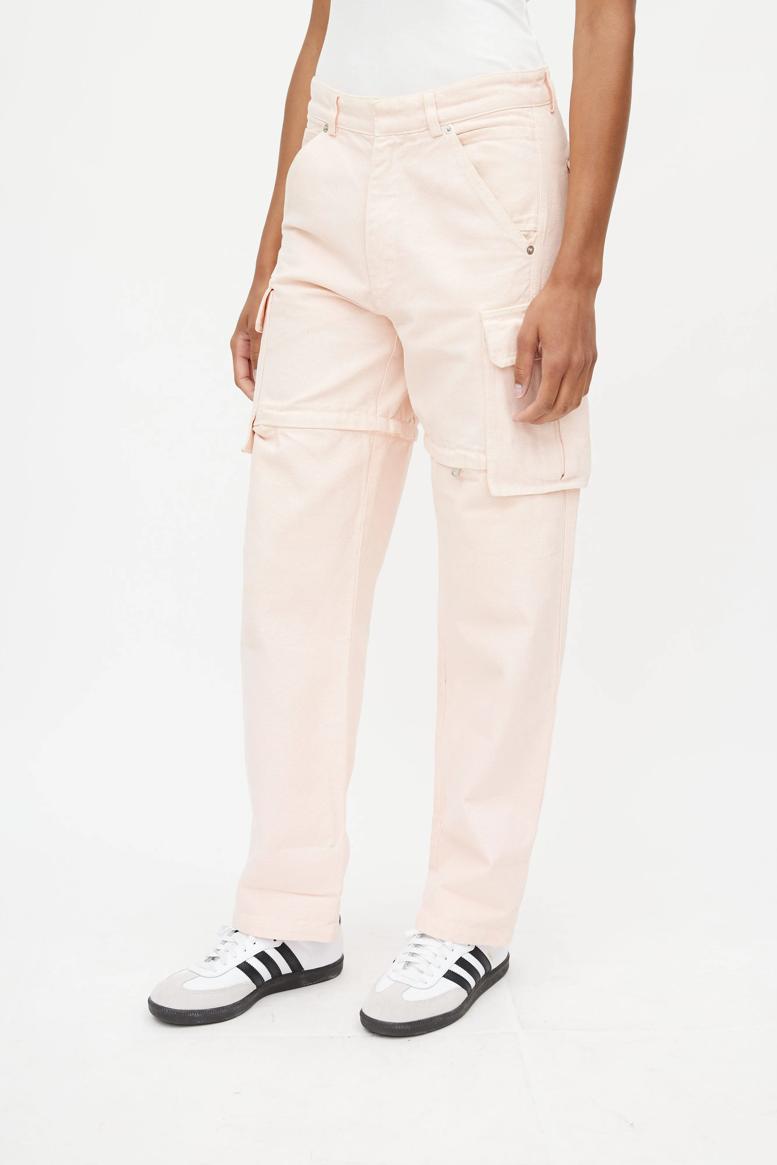 Pink Zip Off Cargo Pant