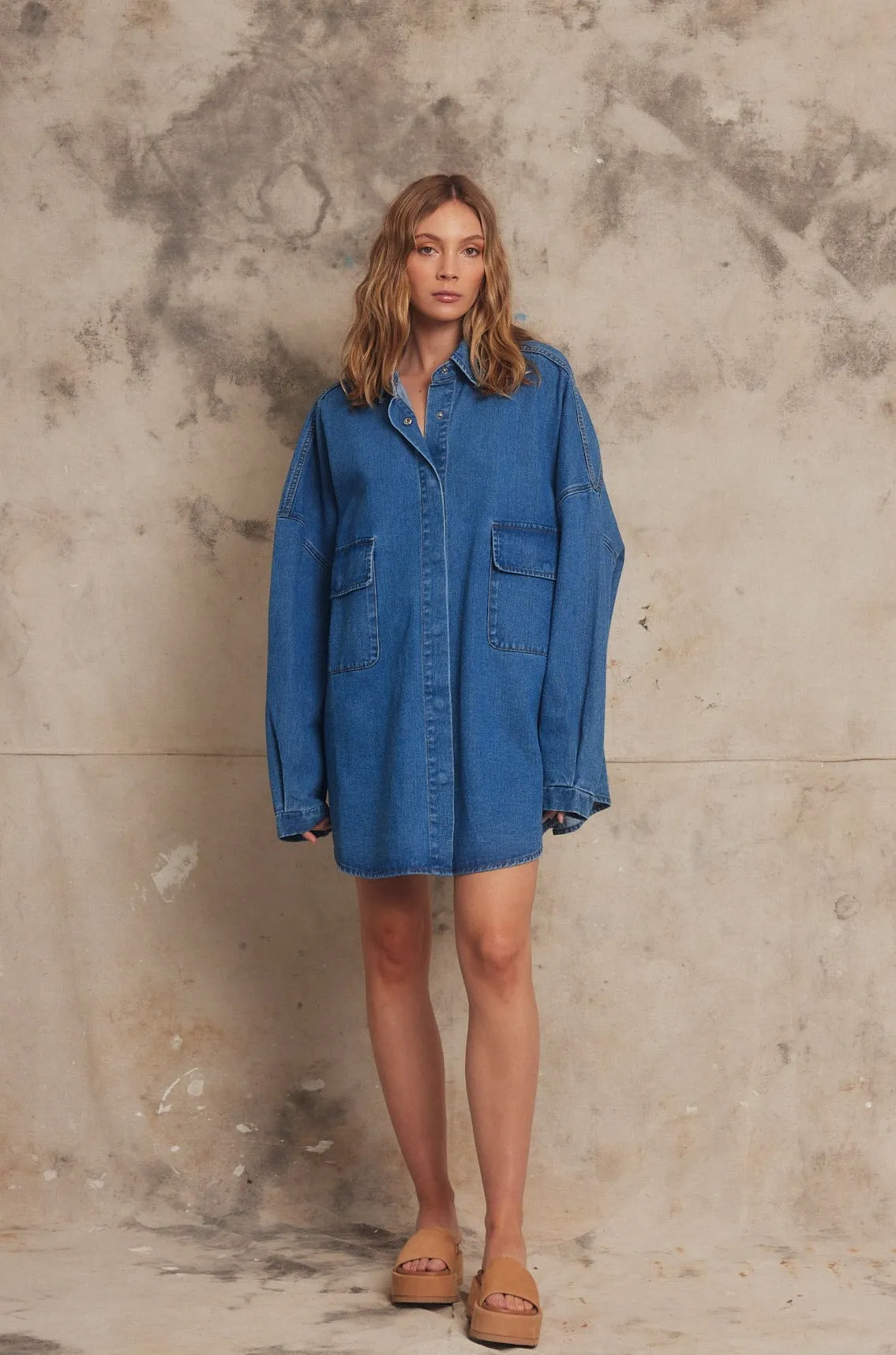 PIPPA RIDLEY - BABY SION SHIRT INDIGO DENIM
