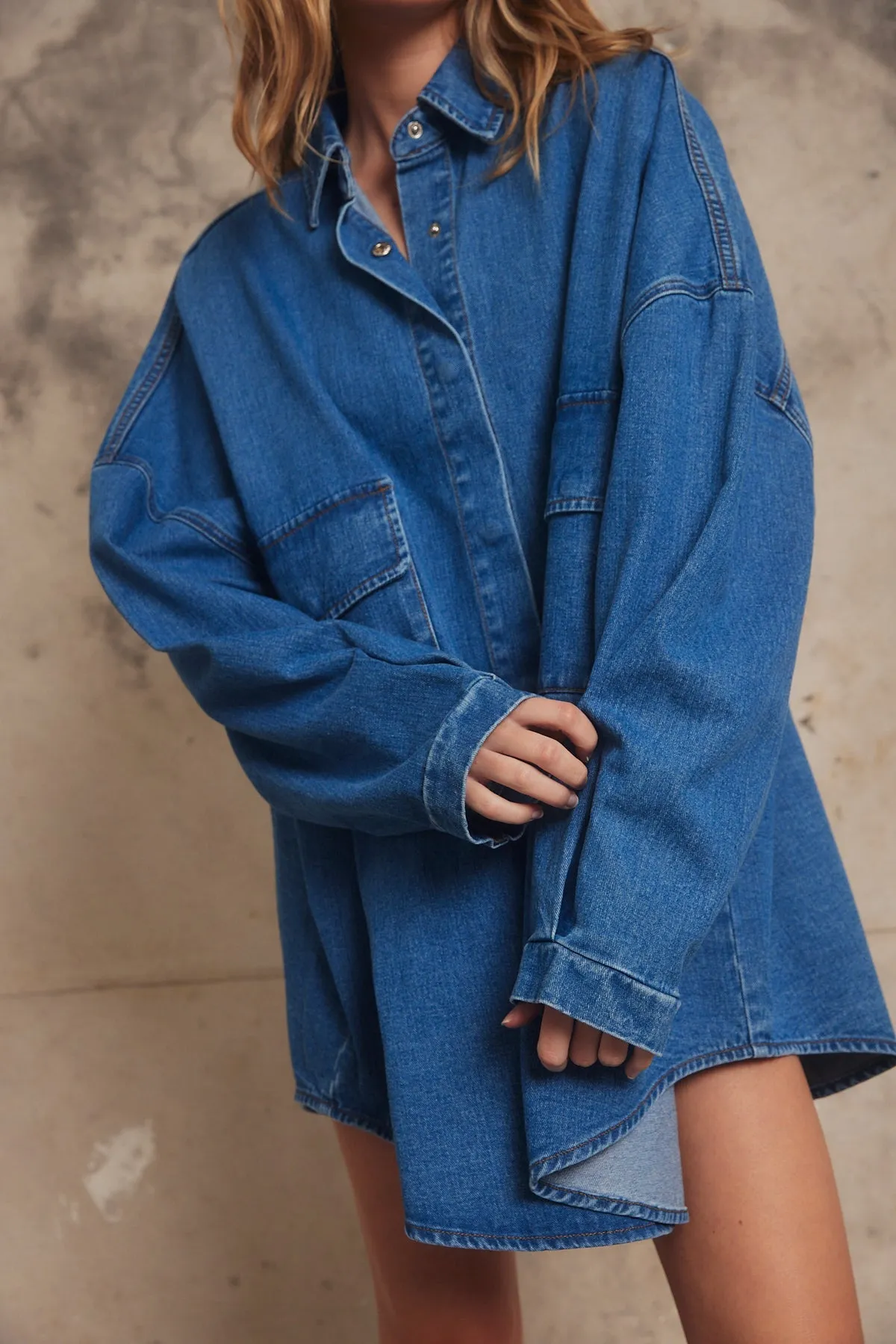PIPPA RIDLEY - BABY SION SHIRT INDIGO DENIM