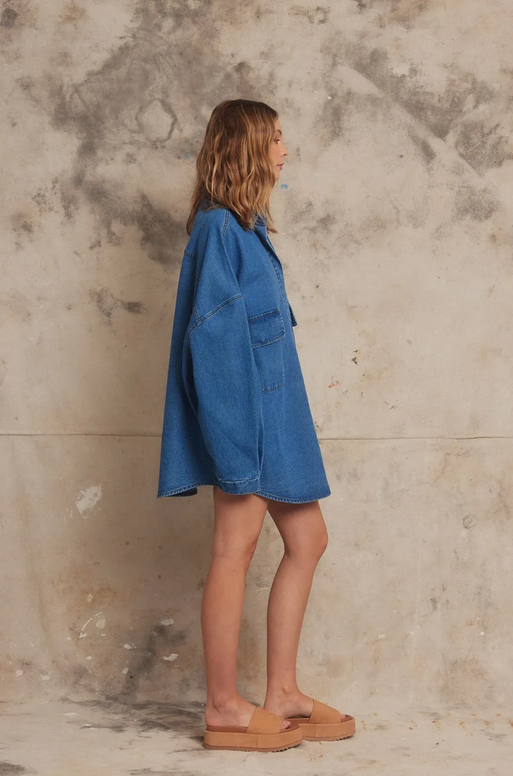 PIPPA RIDLEY - BABY SION SHIRT INDIGO DENIM