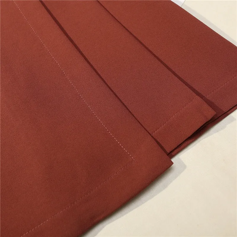 Pleated High Waist Skirt