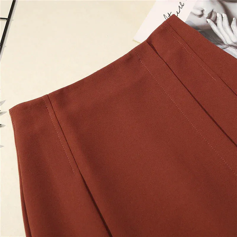 Pleated High Waist Skirt