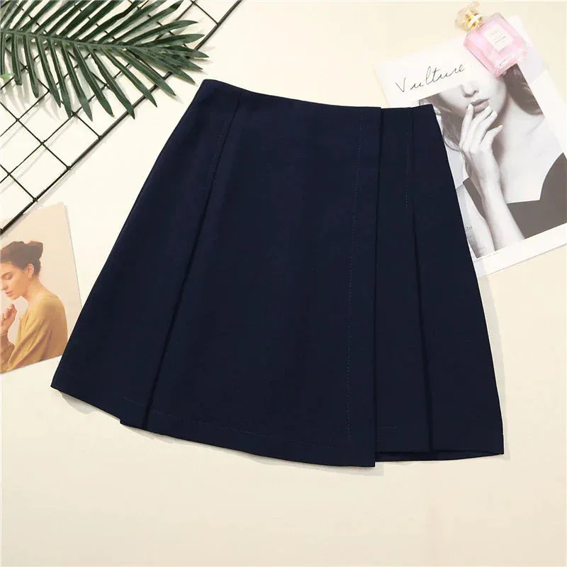 Pleated High Waist Skirt