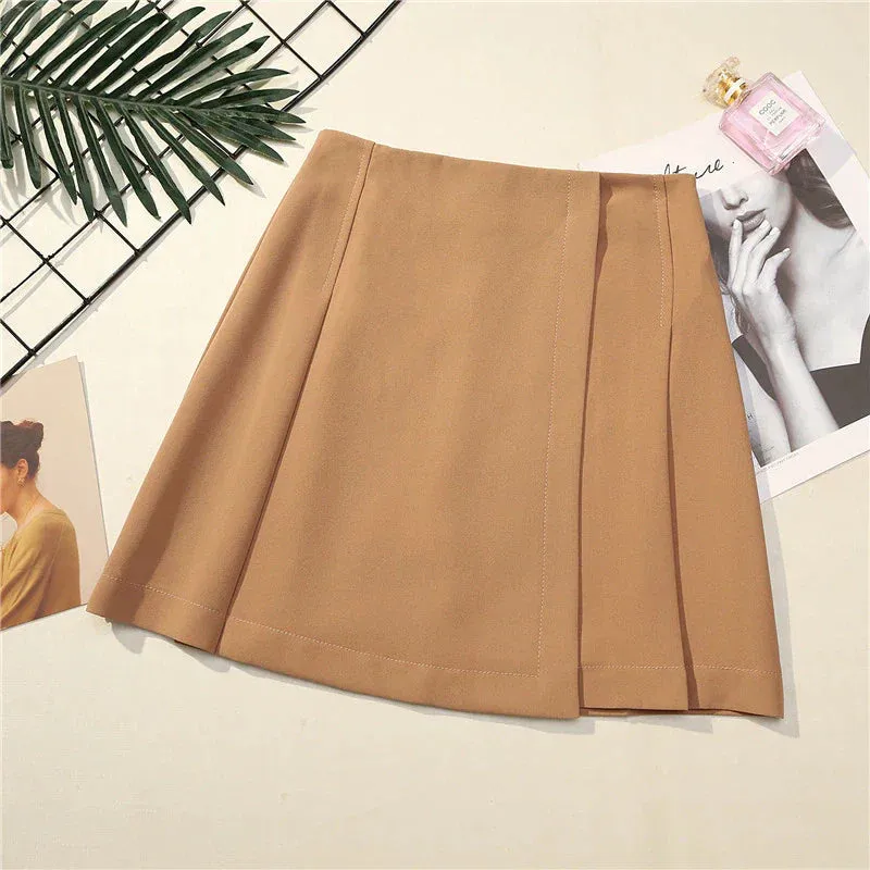 Pleated High Waist Skirt