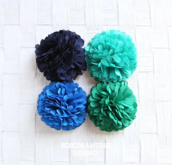 PomPom Pastel Pink Bloom Collar Slide On - Small Flower Collar Accessory