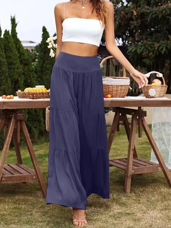 Popular Wide Leg High Waist Loose Pants
