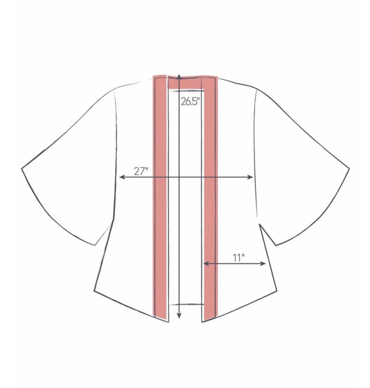 Powder Winter Wonderland Kimono Jacket In Damson Mix
