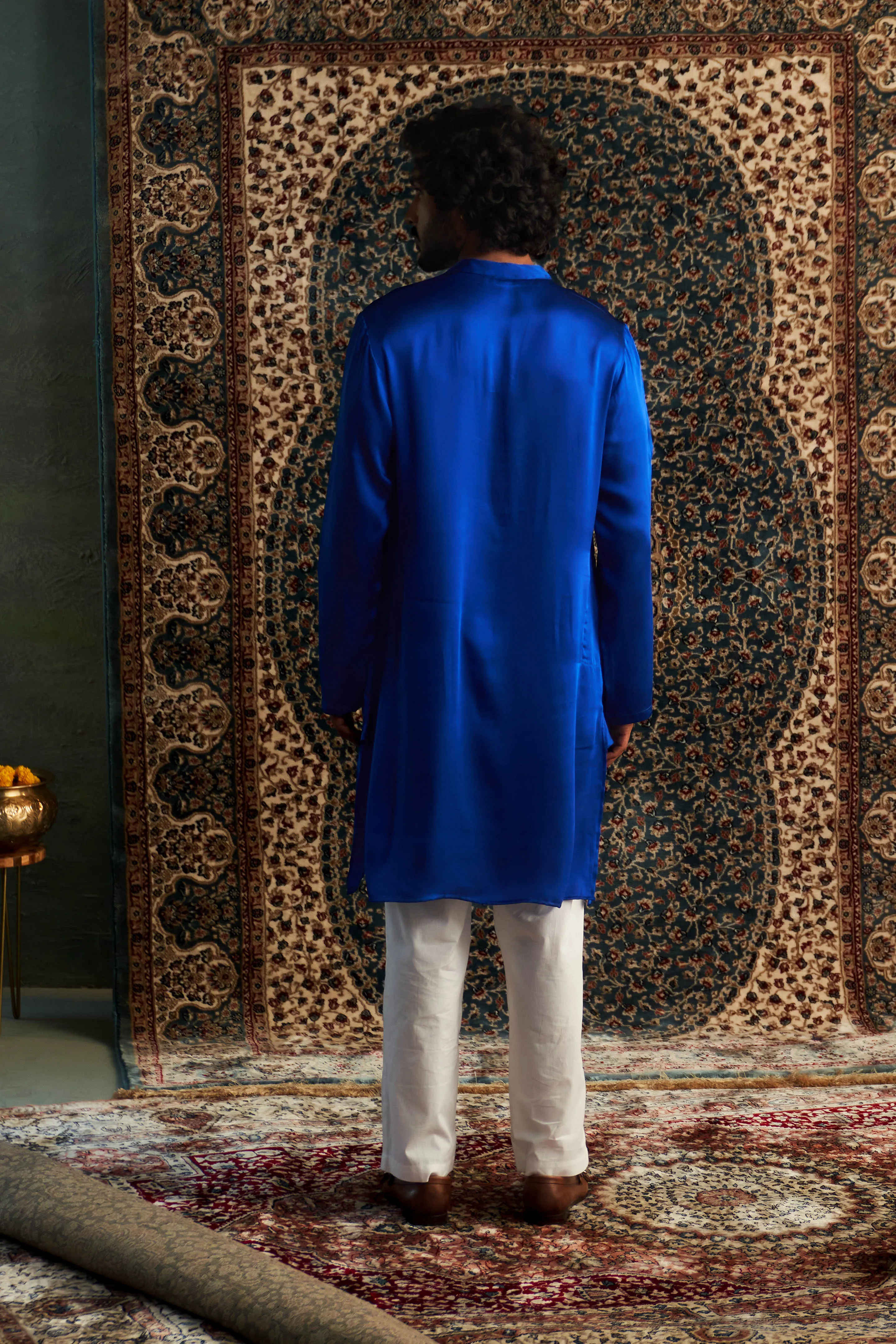 Prarambh Embroidered Placket Kurta Set