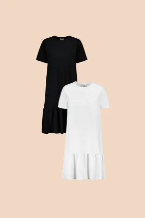 Ruffle T-Shirt Dress tuplapakkaus