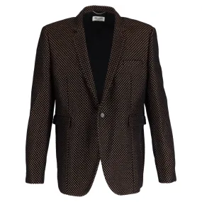 Saint Laurent Tuxedo Blazer in Multicolor Polyamide
