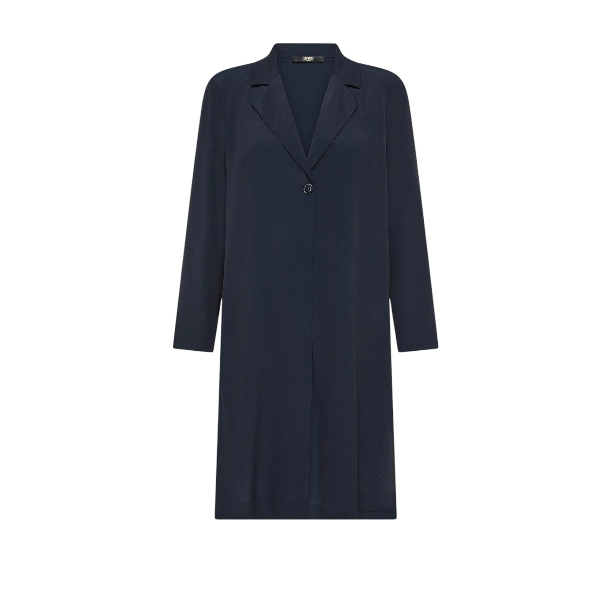 SEVENTY VENEZIA - STRETCH LINEN OVERCOAT