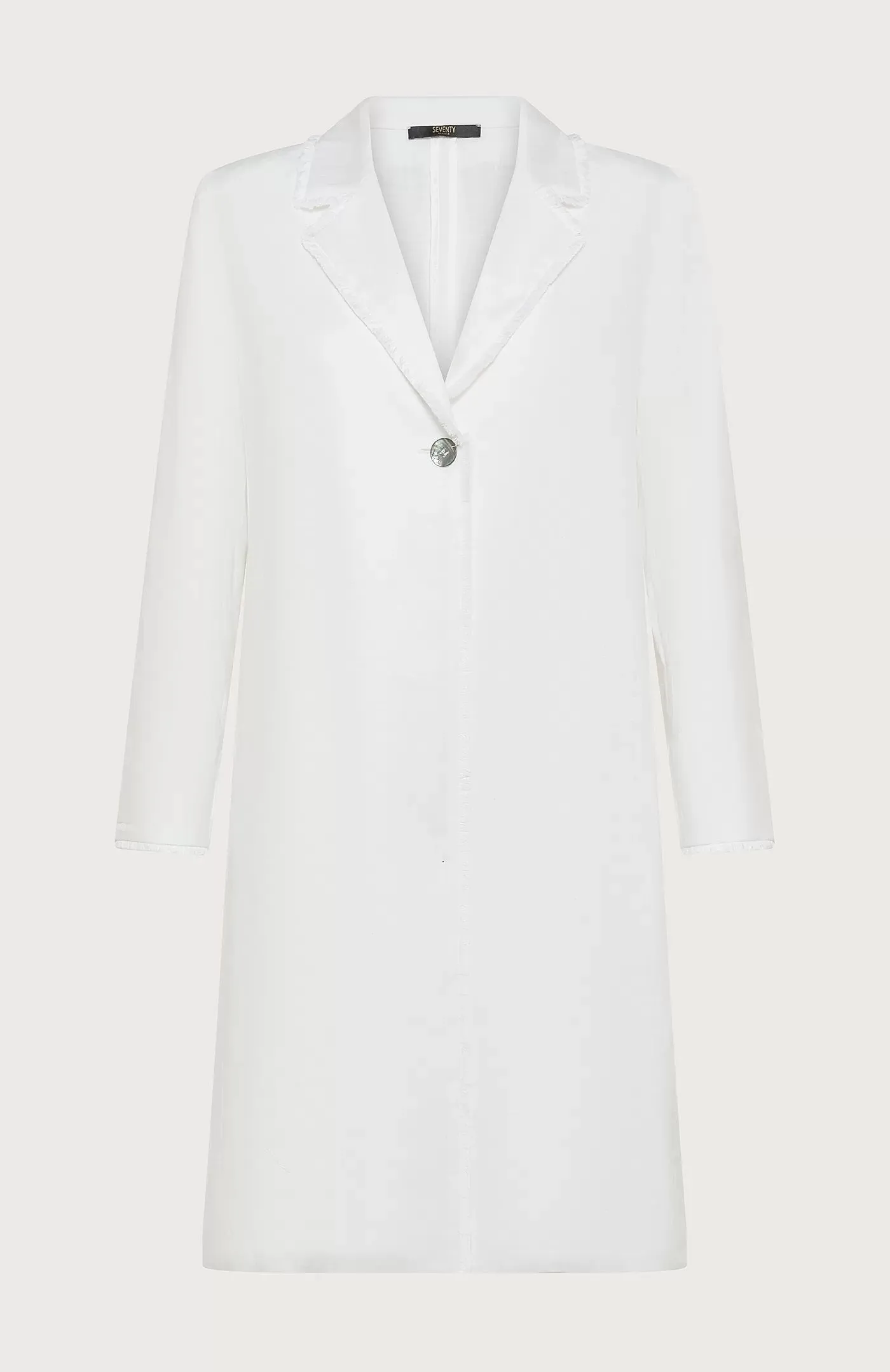 SEVENTY VENEZIA - STRETCH LINEN OVERCOAT
