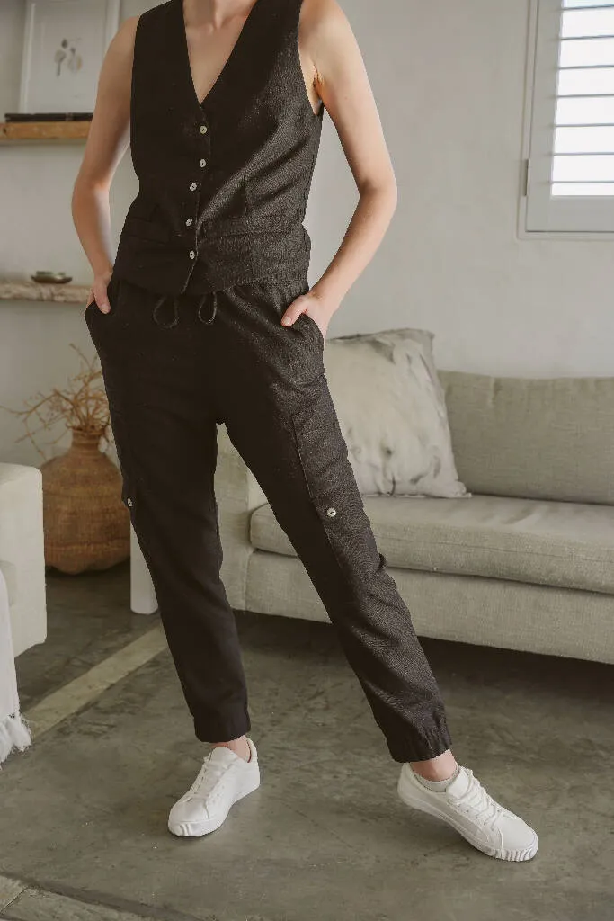 Sierra Linen Cargo Pants