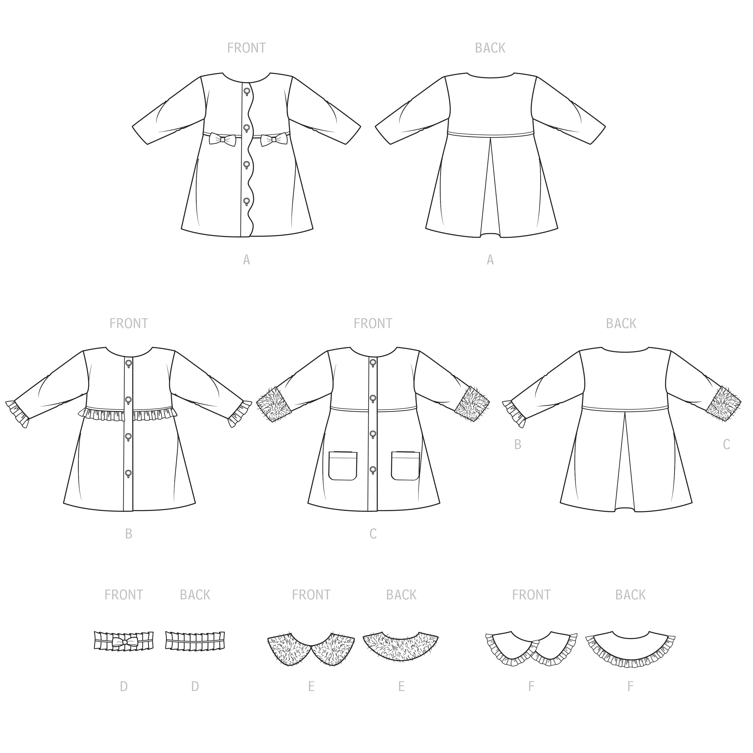 Simplicity Sewing Pattern 9461 Children's Coat