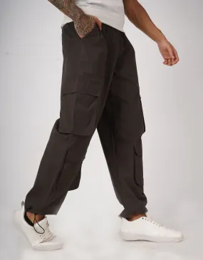 Snazzy Charcoal Grey Parachute Pants