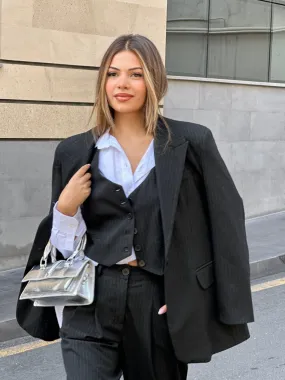 Striped set/ blazer