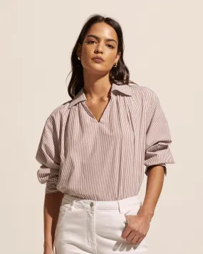 Stroll top  -  Toast stripe