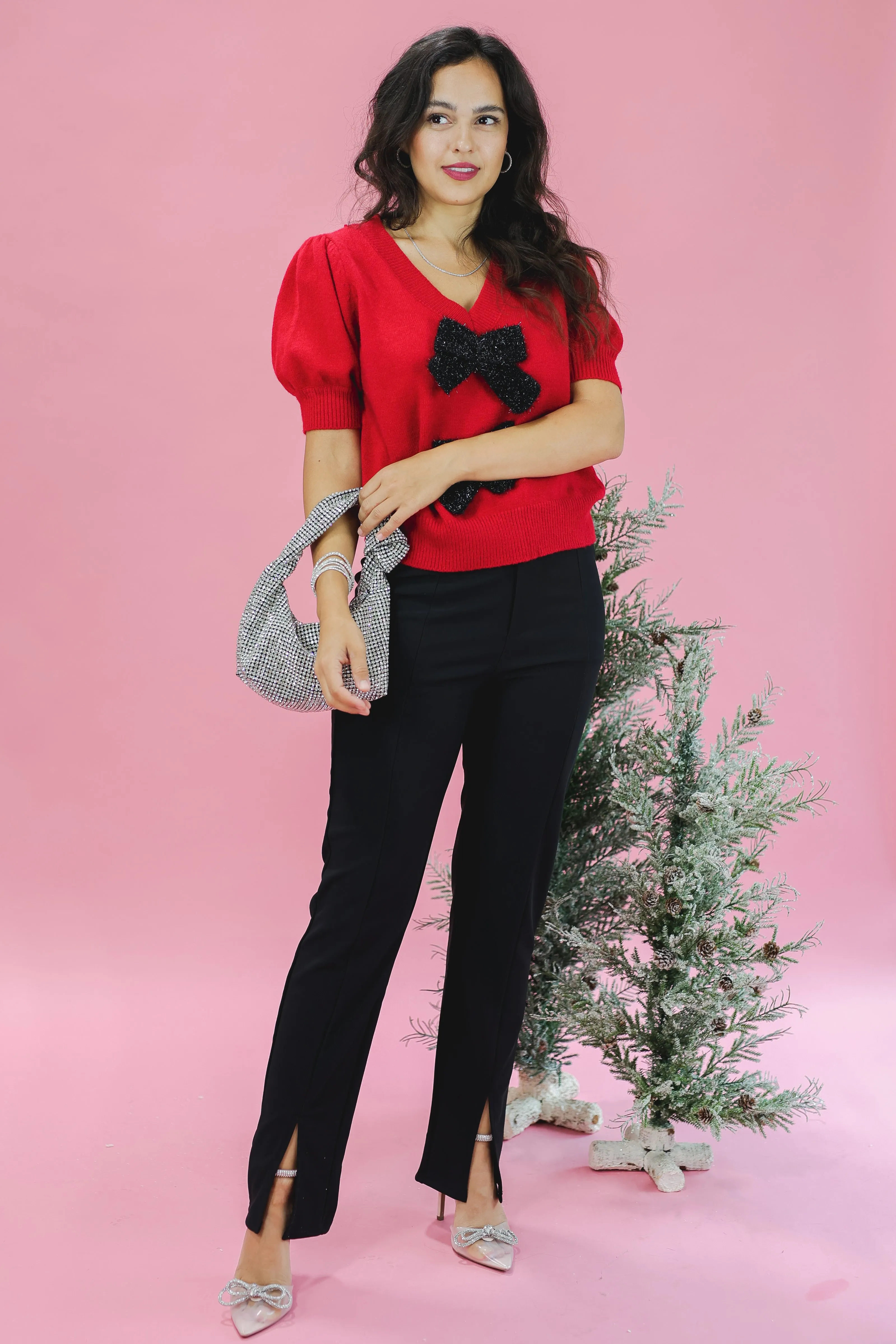 The Rylie High Waist Pants In Black