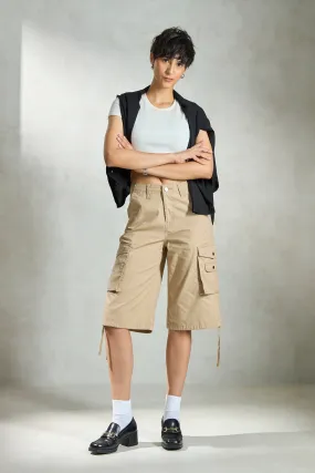 Tirzah|Luxe Cotton Cargo Jorts