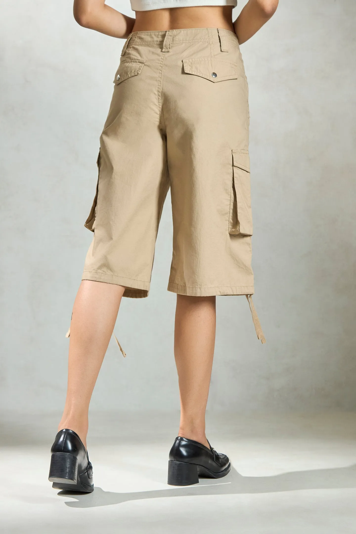 Tirzah|Luxe Cotton Cargo Jorts