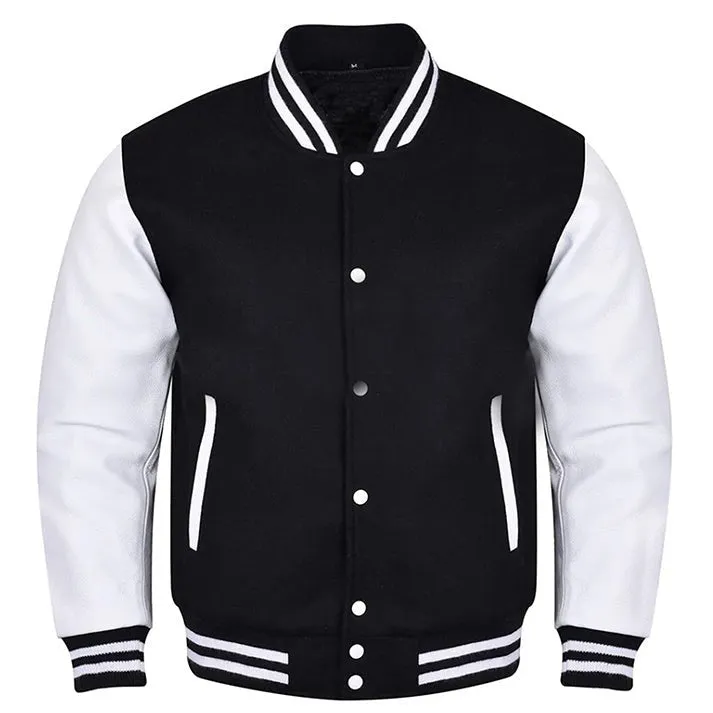 Varsity Jacket - Black White