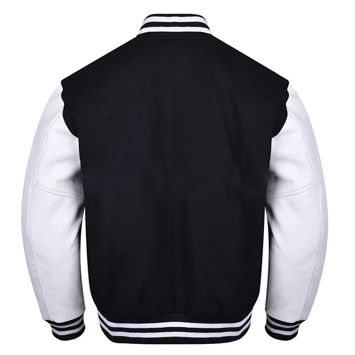 Varsity Jacket - Black White