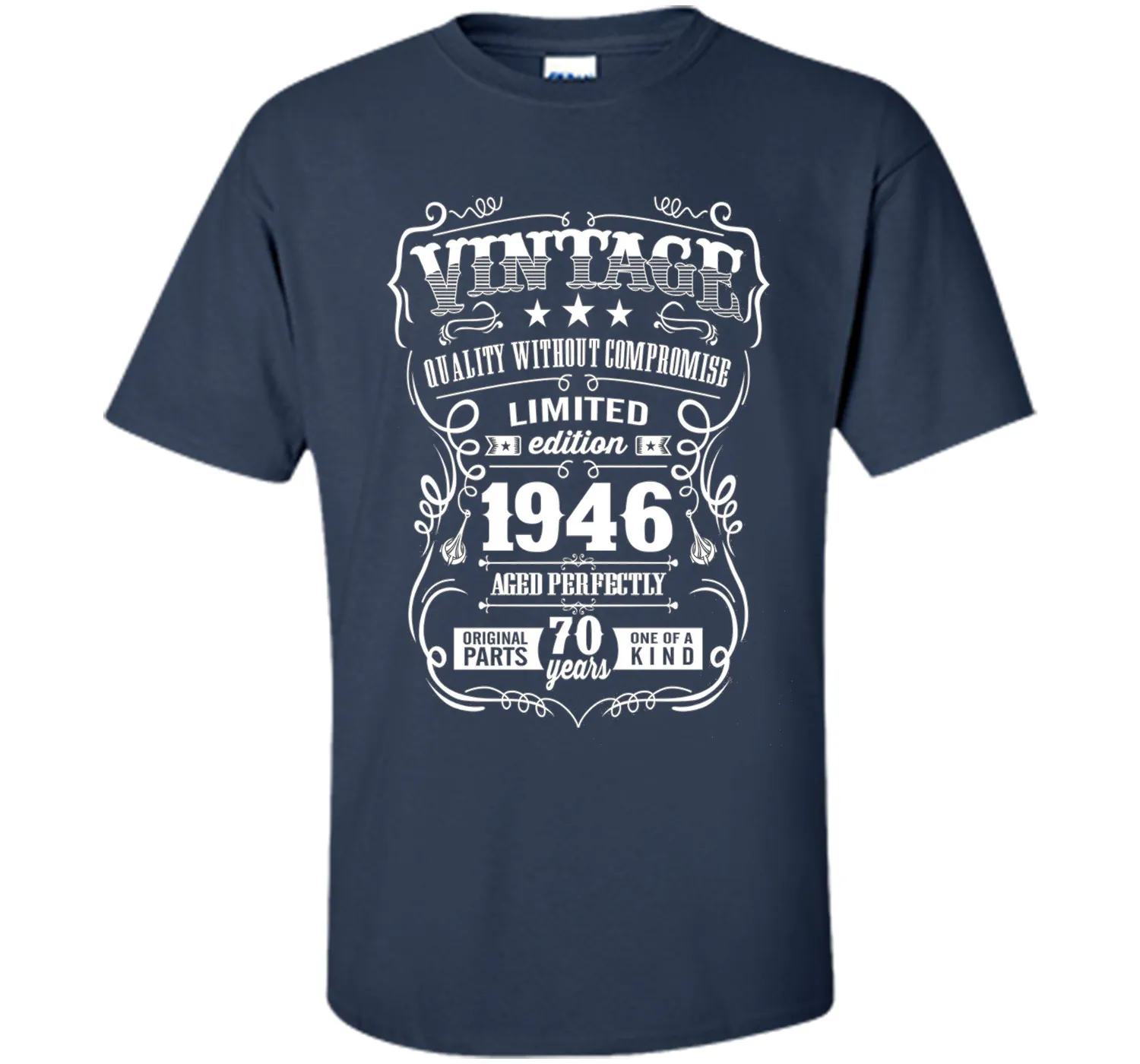Vintage 1946 birthday shirt. 70th birthday shirts 1946