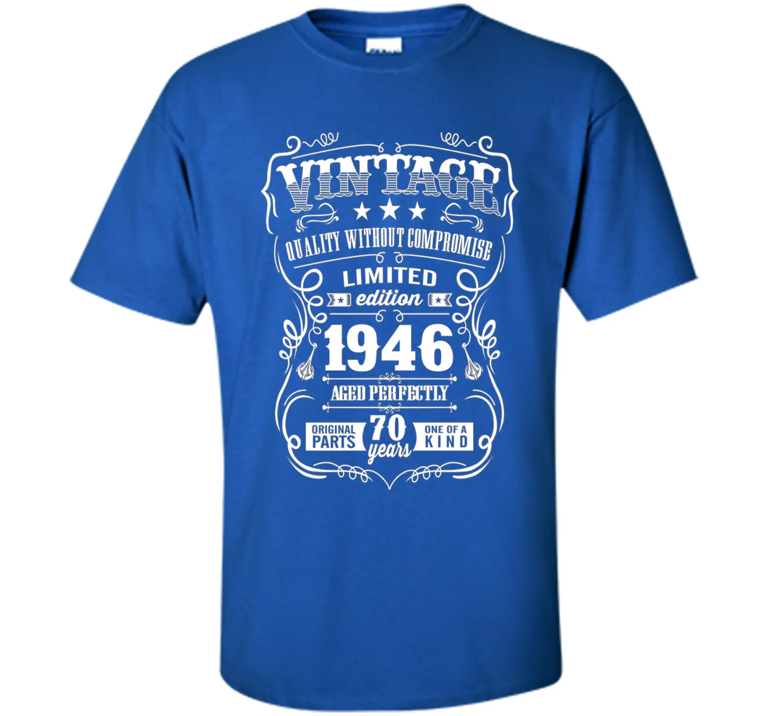 Vintage 1946 birthday shirt. 70th birthday shirts 1946