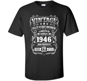Vintage 1946 birthday shirt. 70th birthday shirts 1946