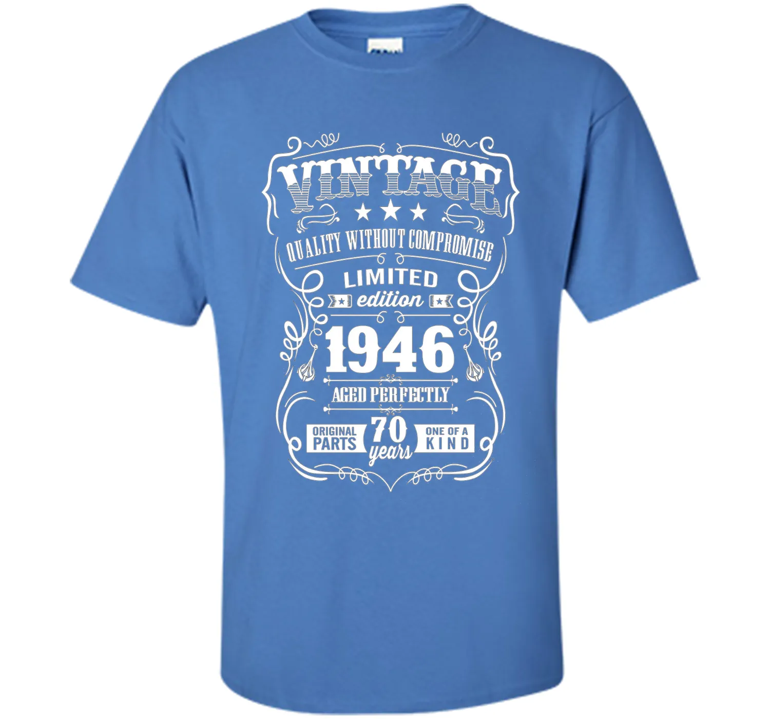 Vintage 1946 birthday shirt. 70th birthday shirts 1946