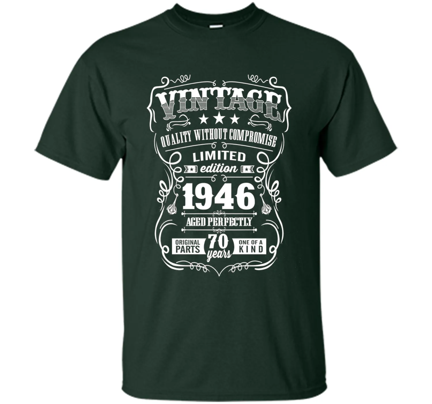 Vintage 1946 birthday shirt. 70th birthday shirts 1946
