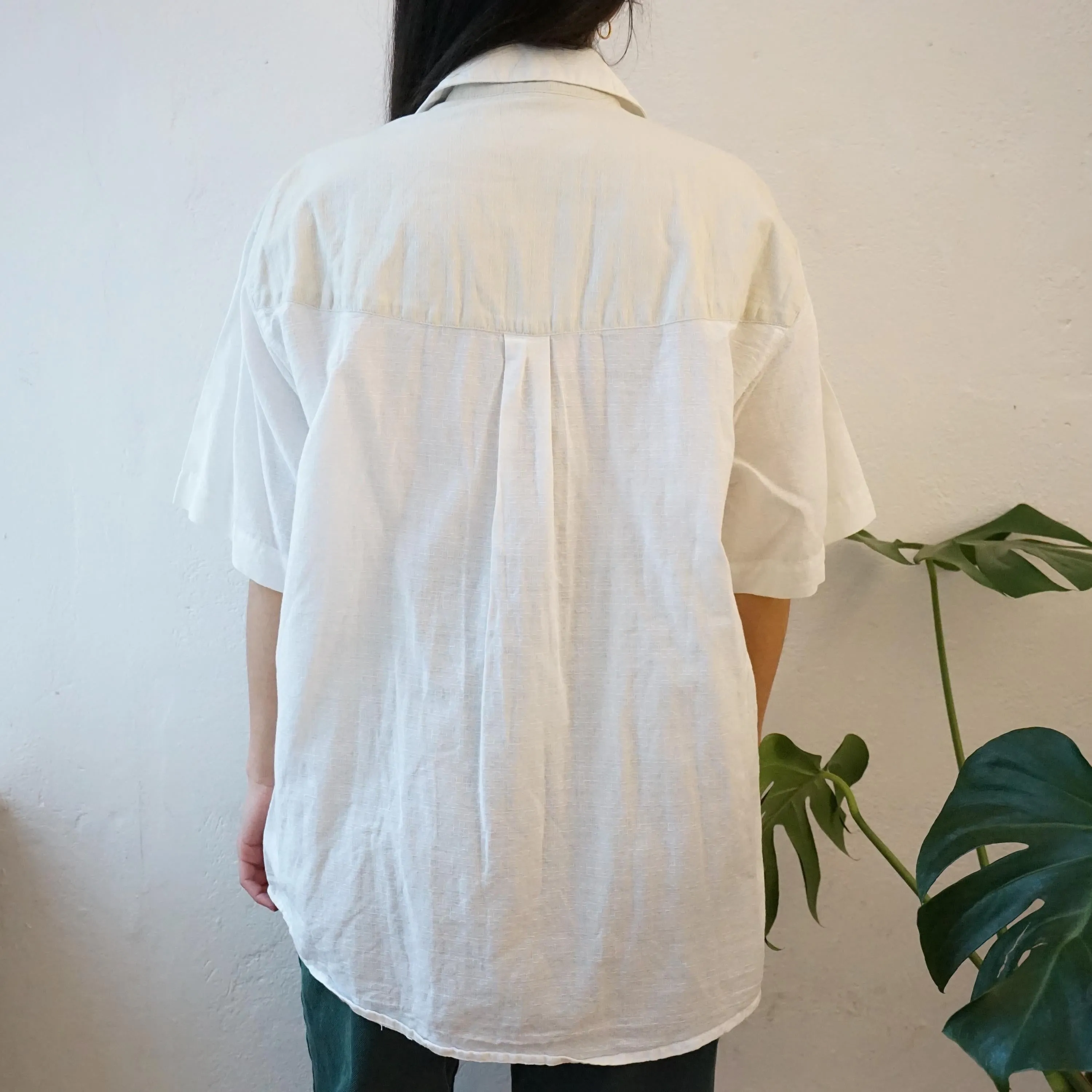 Vintage cotton embroidery shirt size L