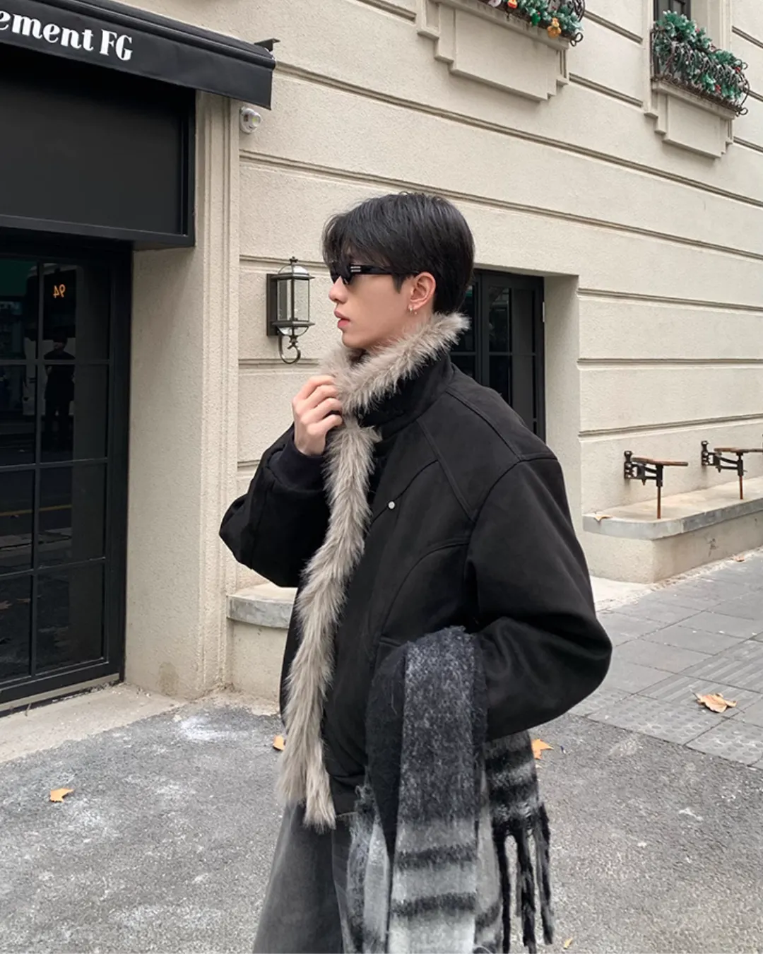 Vintage Fur Collar Jacket OYC0109