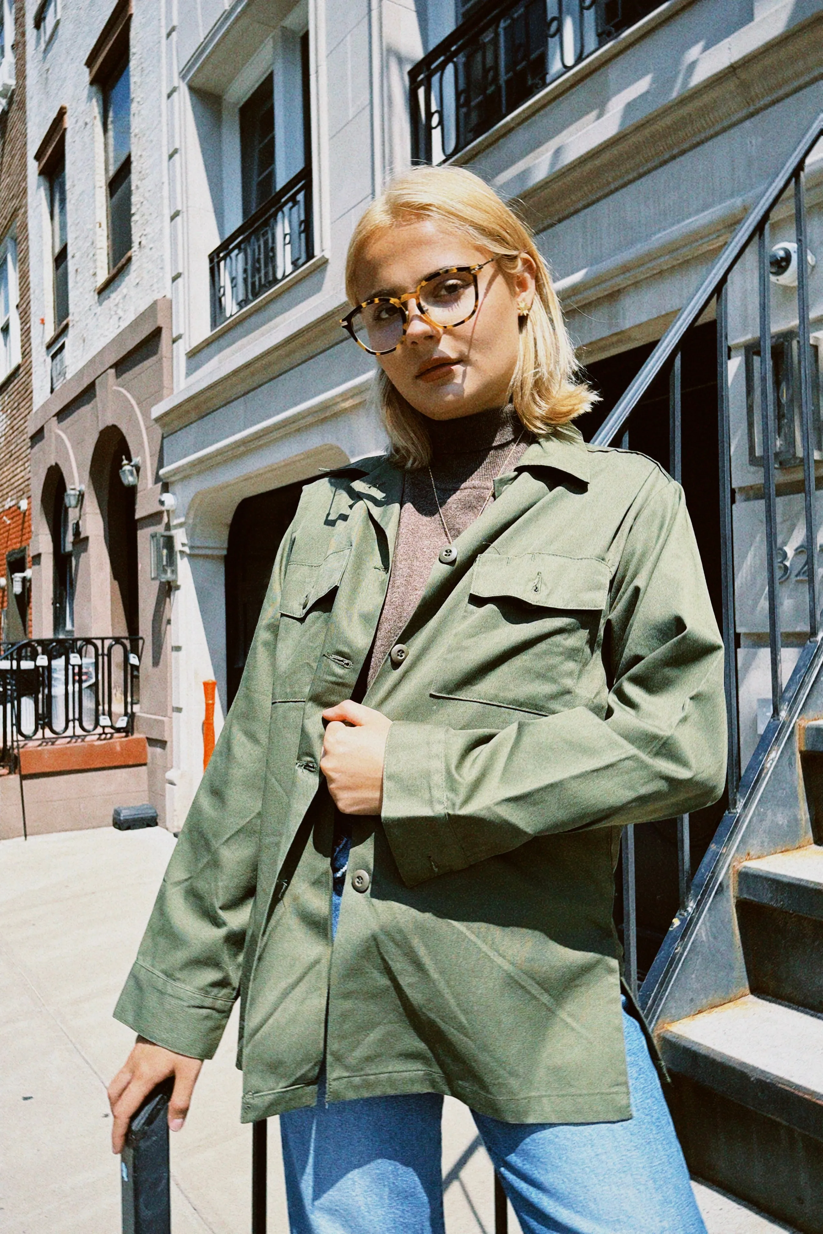 VINTAGE GREEN MILITARY SHIRT