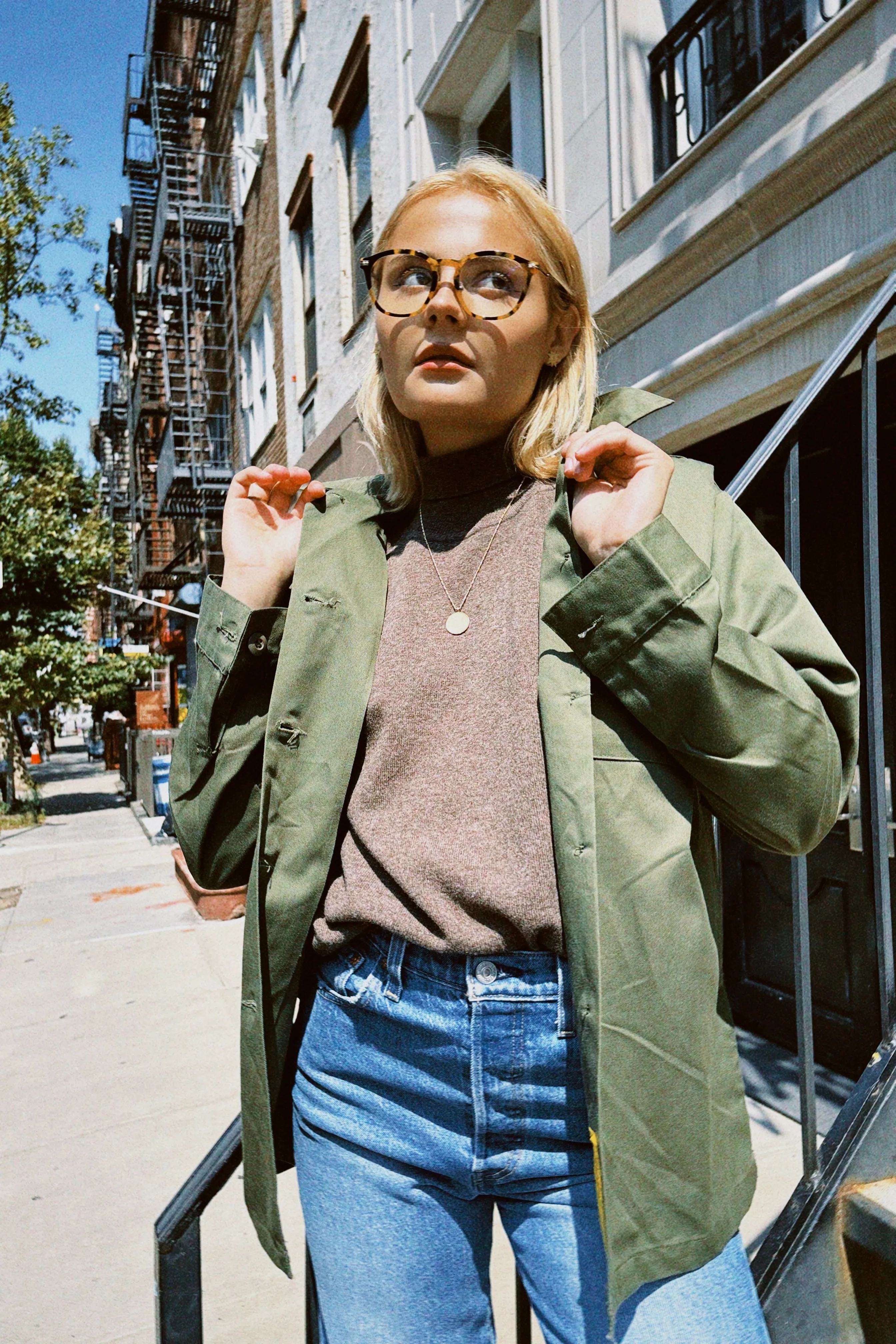 VINTAGE GREEN MILITARY SHIRT